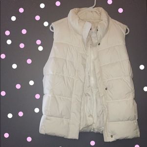 White Puff Vest!